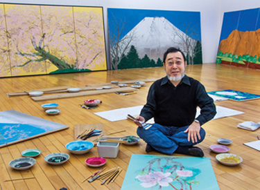 千波さん絵画 表現者たち）心象の故郷、変化した色彩 画家・三浦千波さん