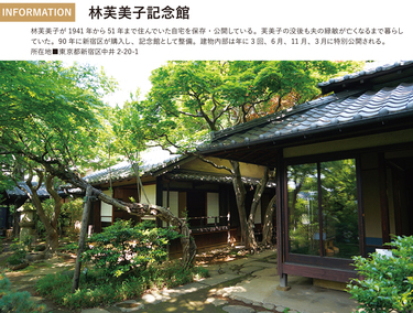 偉人の愛した一室＞女性ならではの工夫と柔らかさ感じる「林芙美子記念